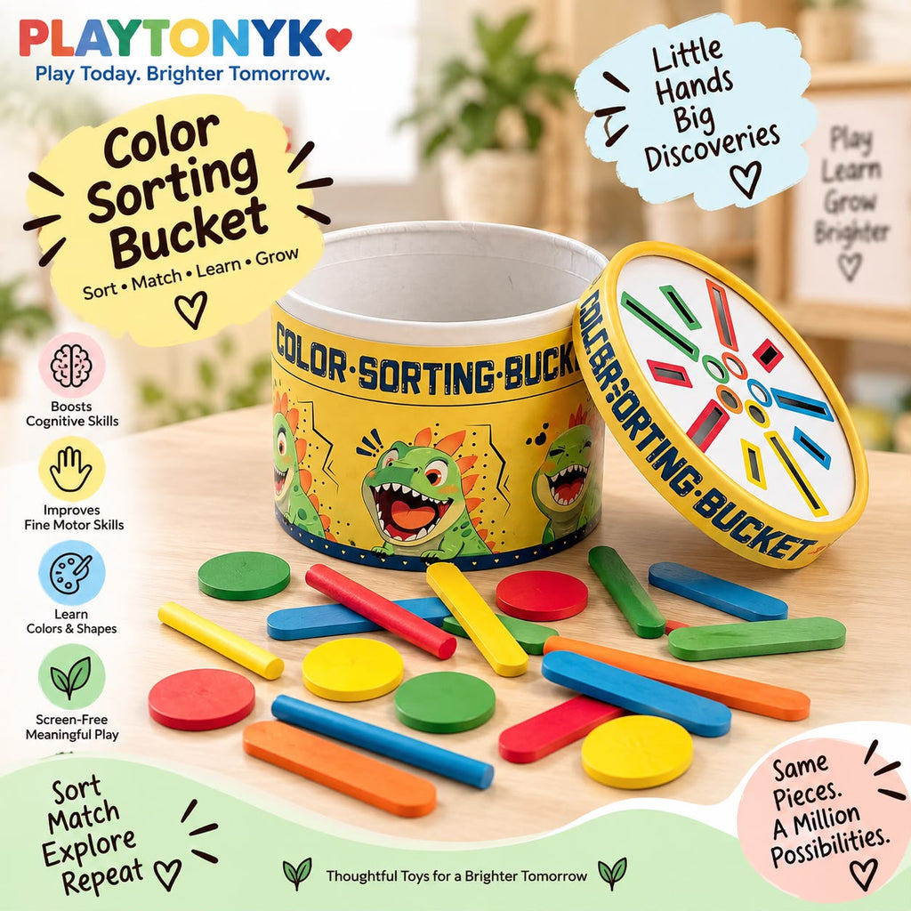 Dino Color-Sorting Bucket