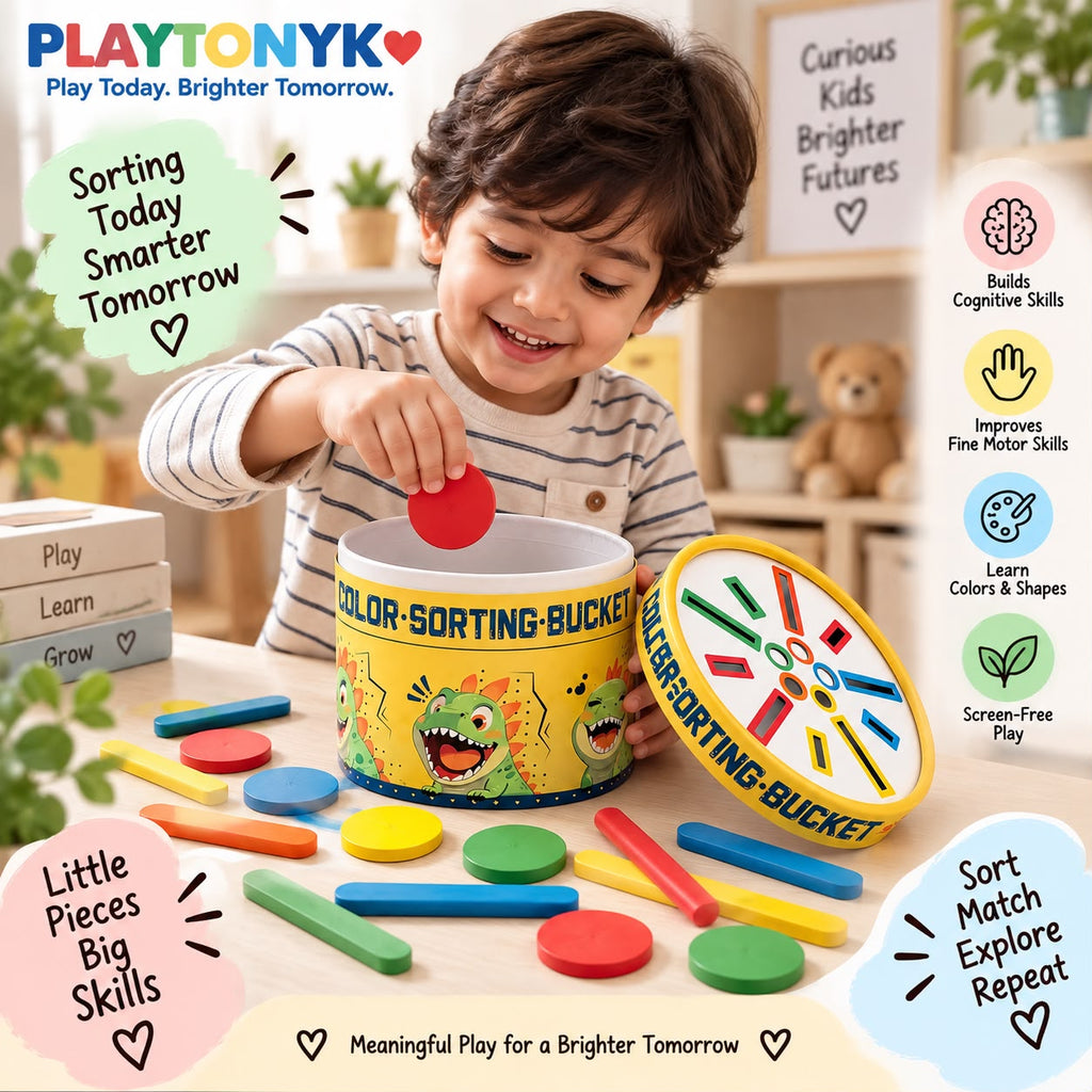 Dino Color-Sorting Bucket