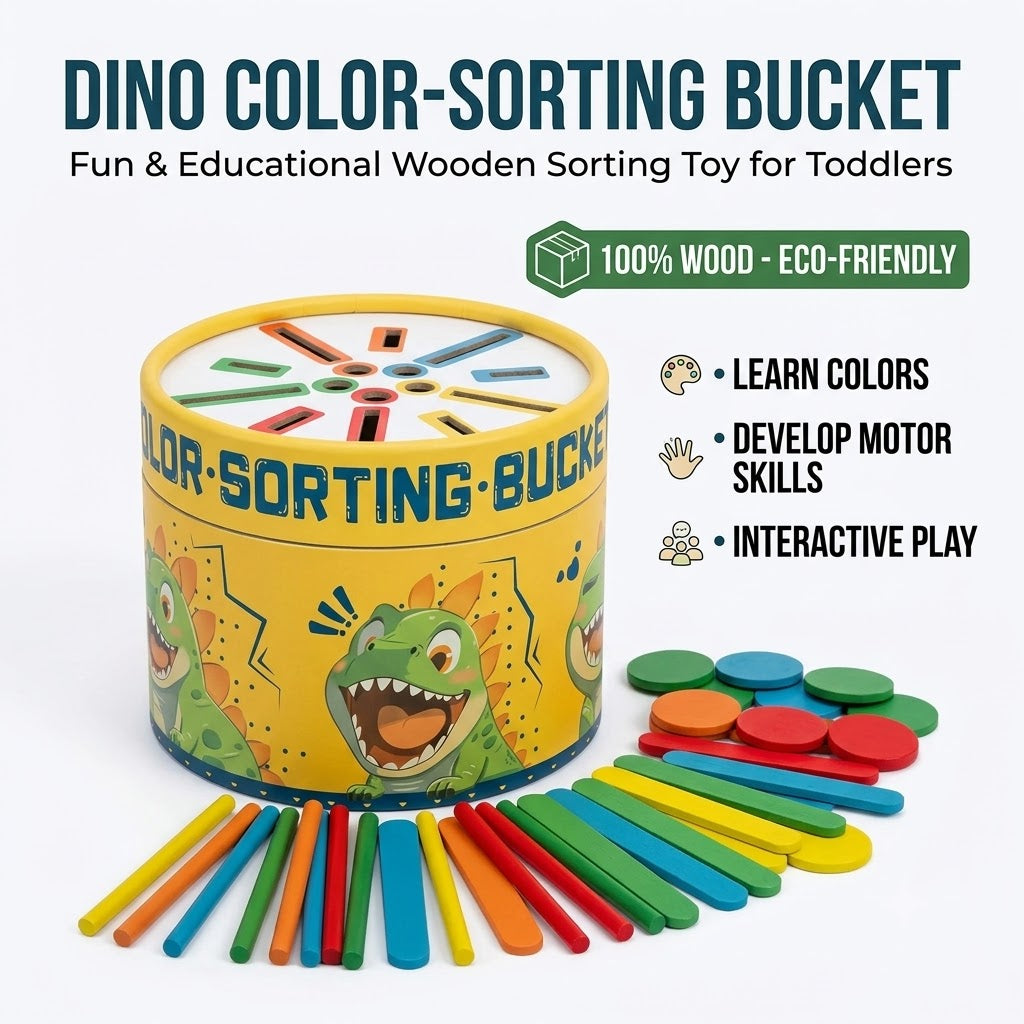 Dino Color-Sorting Bucket