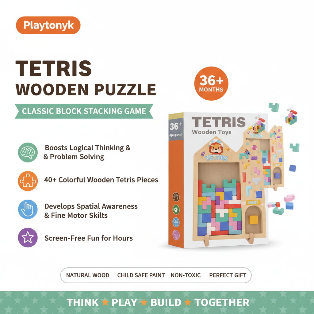 Tetris Wooden Puzzle